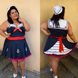 Plus Size Retro Sailor Costume